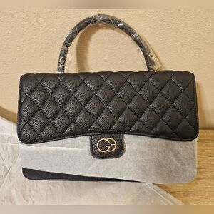 Grace Elizabeth Black Quilted Cross Body Purse Handbag  NWT